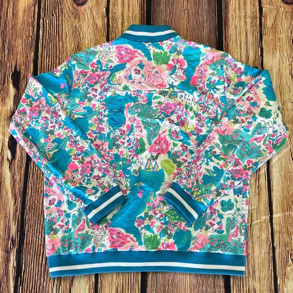 Lulu-B Floral Zippered Jacket, Size L - Picture 2 of 5